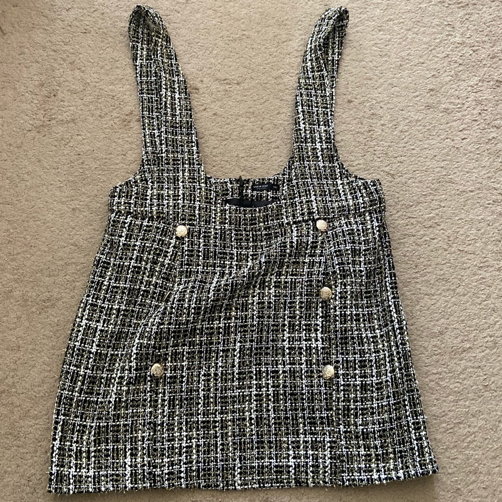 Shein Tweed Overall Dress